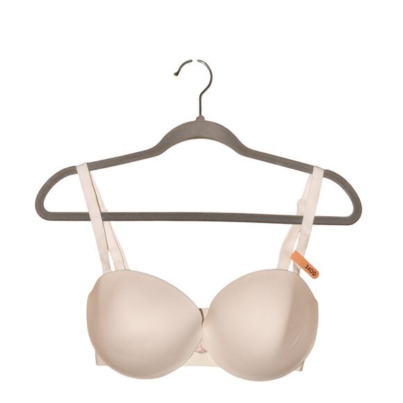 MAIDENFORM‎ NEW $48 DreamWire Strapless Multiway Underwire Bra White 34DD - Picture 1 of 3